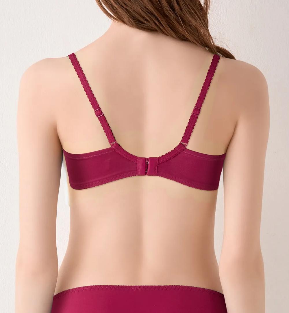 美胸フィットブラ アザレア ブラジャー, レッド, model image number 3