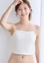 リブ クロップトップ