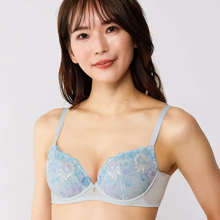 【SALE】ブラCOOL627 ブラジャー, ブルー, model image number 0