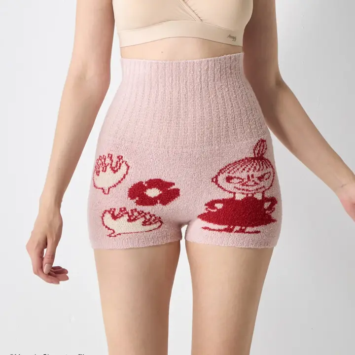 スロギーG073 ムーミン ハラマキ付きニットパンツ, ピンク, model image number 0