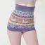 【SALE】スロギー  “ほっ”とあったか(ニット柄) ハラマキ, パープル, model image number 0