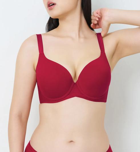 Triumph Simply Everyday Chic 系列鋼圈襯墊胸圍 - Paprika red - 有鋼圈