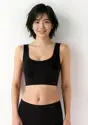 【WEB限定】綿混タイプ(スロギーG028)　カップ付きハーフトップ