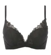 夢みるブラ DeepV ブラジャー マイブロッサムブーケ, ブラック, product image number 0