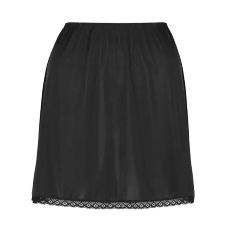 【SALE】ベーシックぺチコート(40cm丈), ブラック, product image number 0