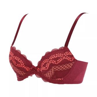 【SALE】妖精のブラ560 ブラジャー, レッド, product image number 1