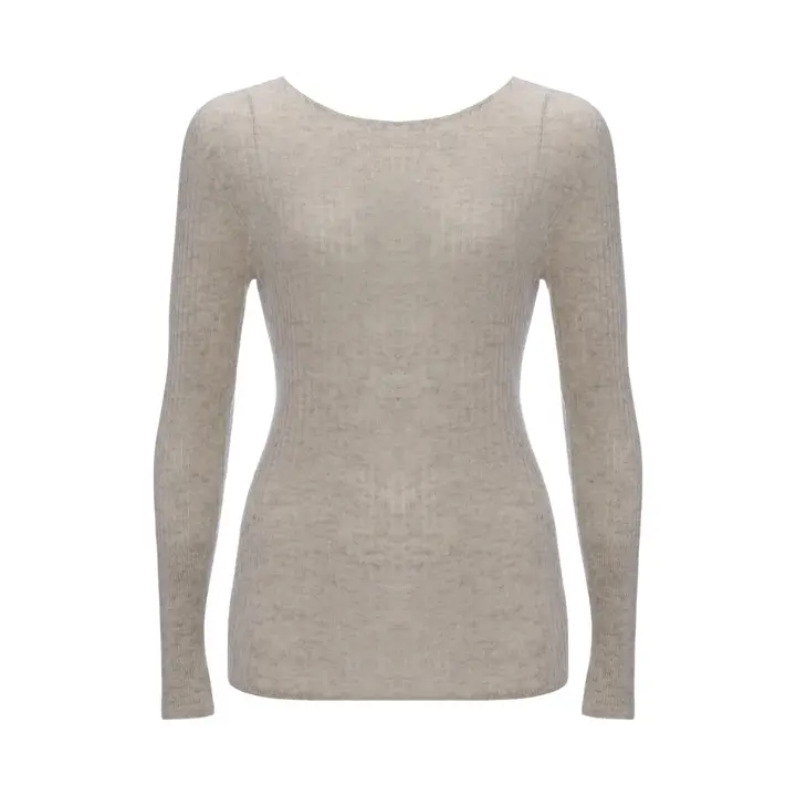 フロラーレ リュクス4101 10分袖トップ, グレー, product image number 0
