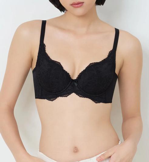 Triumph Natural Allure 系列鋼圈薄襯墊全罩杯胸圍 - Black - 有鋼圈