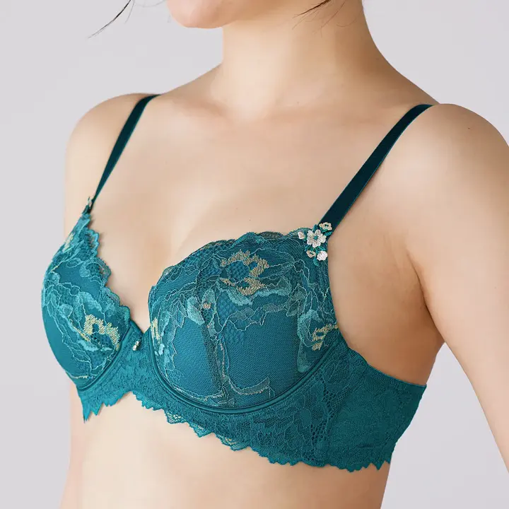 レッドレーベル バイ トリンプ0125  ブラジャー, グリーン, model image number 6