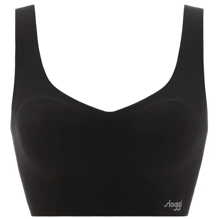 スロギー ゼロフィール(R) 綿混 ハーフトップ, ブラック, product image number 0