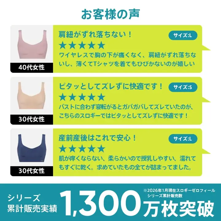 WEB特別価格】スロギー ゼロ フィール ベーシック 2 ハーフトップ