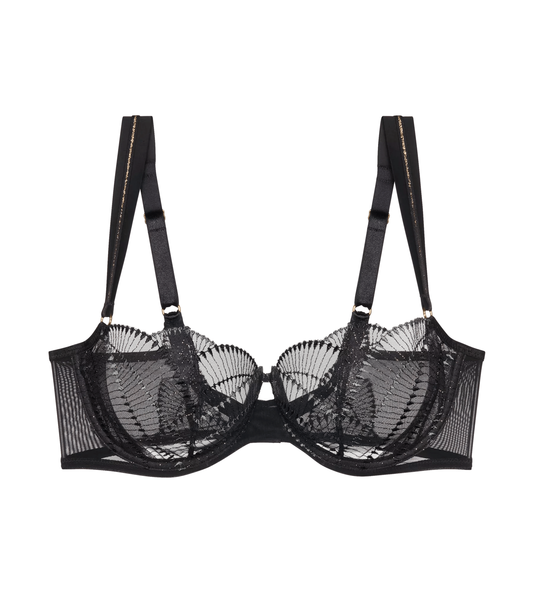 Agent Provocateur deals BH 75C schwarz durchsichtig Spitze Mesh