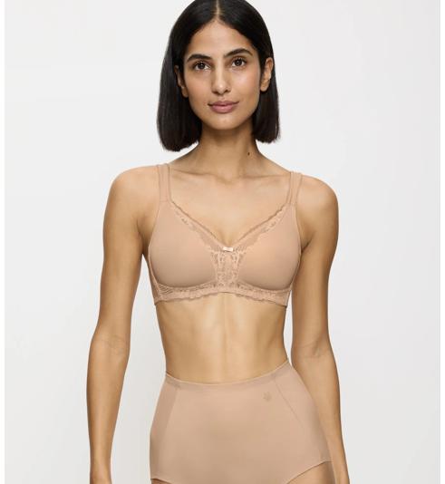Triumph Modern Lace+Cotton - Neutral beige - Triumph - Category Bras: Non-wired bras