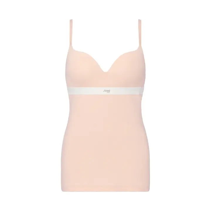 スロギー ゴーコットン カップ付きキャミソール, ピンク, product image number 0