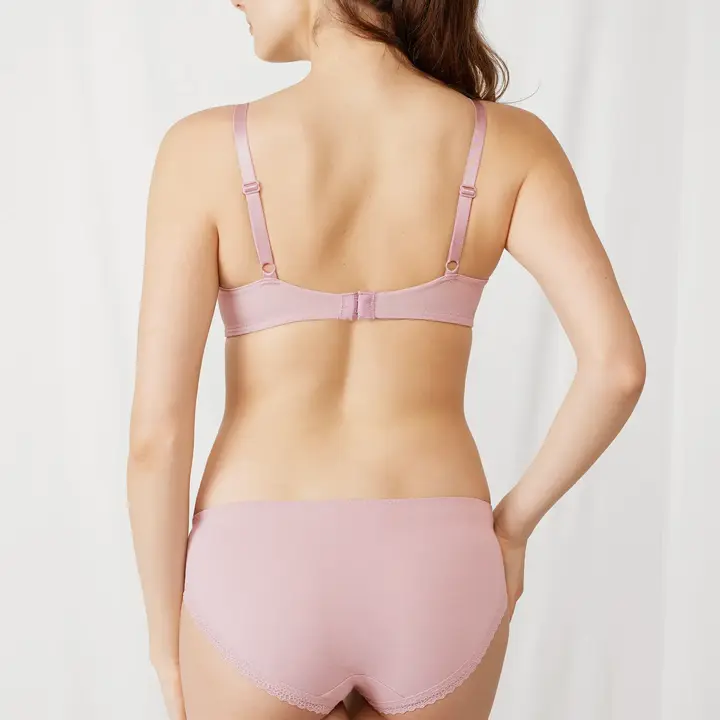 【SALE】癒しのブラ621 ブラジャー, ピンク, model image number 3
