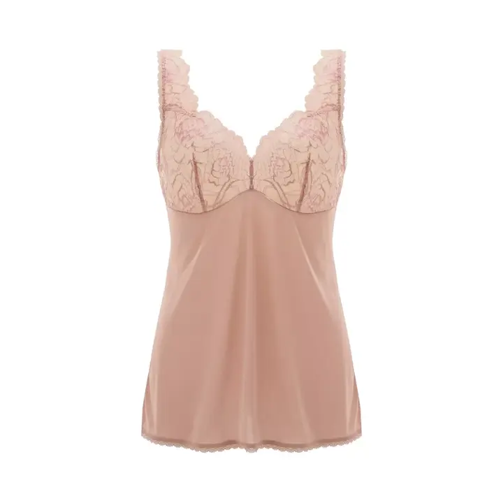 フロラーレ バイ トリンプ1100 ラウンドキャミソール【一部カラーSALE】, ピンク, product image number 0