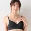 【SALE】シームレスカップブラ シグネチャースムース, ブラック, model image number 0