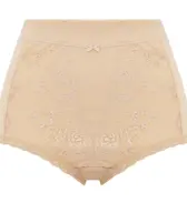【SALE】楽ソフト6010 はきこみ深めショーツ, ベージュ, product image number 0
