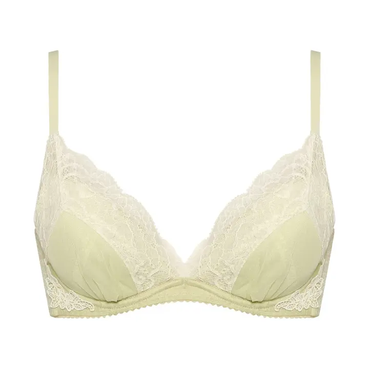 チャーミングラマー スリムライン DeepV ブラジャー ヴィンテージクロス, グリーン, product image number 0