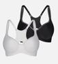 Triumph TRIACTION RACERBACK 2 PACK SPORTS BRA - Black\/white - Sport