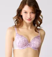 【SALE】恋するブラ623 ブラジャー, パープル, model image number 0