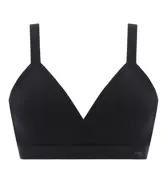 スロギー フリー オールラウンド ハーフトップブラ ラージ, ブラック, product image number 0
