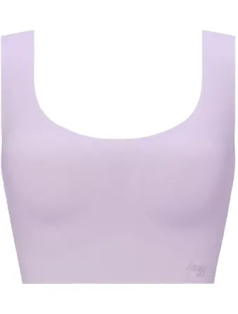 【WEB限定】綿混タイプ(スロギーG028)　カップ付きハーフトップ