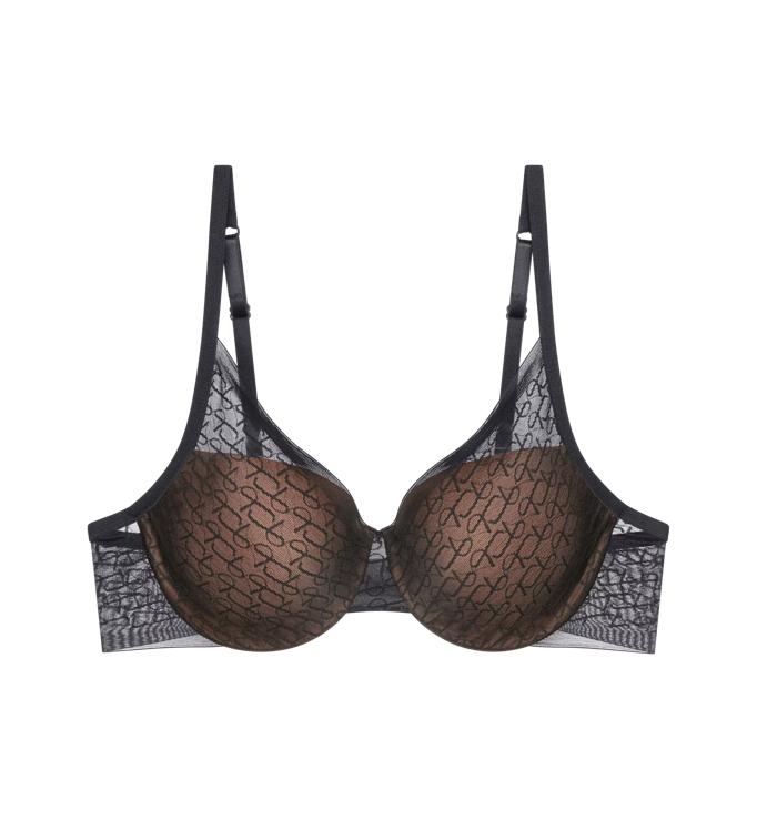 Triumph Signature Sheer Underwired Padded Half Cup Bra - Toasted Almon -  Curvy