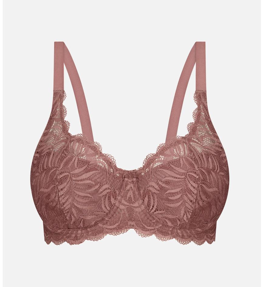 Triumph ESSENTIAL LACE BALCONETTE PADDED BRA - Cacao - Balconette