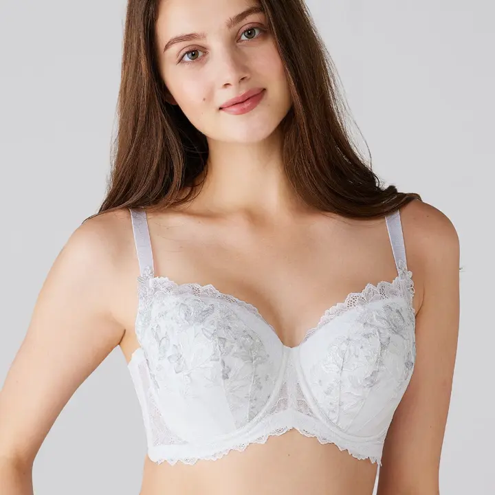 レッドレーベル バイ トリンプ0124 ブラジャー(パッドなし), ホワイト, model image number 0