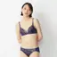 【WEB限定】レギュラーショーツ プレスド フラワー, ブルー, model image number 1