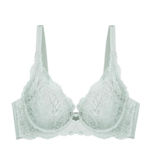 Triumph NATURAL ELEGANCE PURE WIRED PADDED DEEP V BRA - Forest frost - Wired
