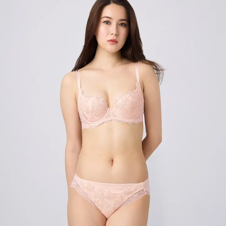 フロラーレ バイ トリンプ122 ブラジャー(パッドなし), ピンク, model image number 1