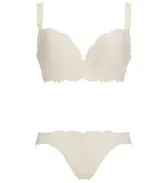 【SALE】チャーミングラマー(R)（ラージ） ブラ＆ショーツセット AMOSTYLEステッチ, ホワイト, product image number 1