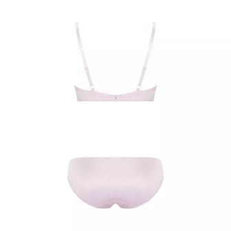 【SALE】エントリーコレクション 寄せブラ ブラ＆ショーツセット クワイエットフリル, パープル, product image number 2