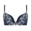 Daily AMOSTYLE 寄せブラ プチプラ ブラ＆ショーツセット クラシックフラワー, ブルー, product image number 0