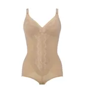 ひきしめ美シルエット ボディスーツ, ベージュ, product image number 0