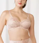 トリンプストーリー607 ノンワイヤーブラジャー, ベージュ, model image number 0