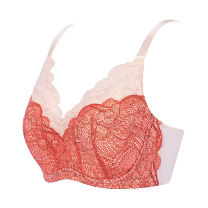 【SALE】すっきり包み込むブラ585ブラジャー(パッドなし), オレンジ, product image number 2