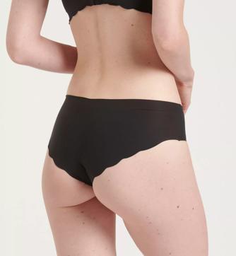 SLOGGI - Culotte haute coutures Invisible en microfibre Couleur Noir Taille  34/36