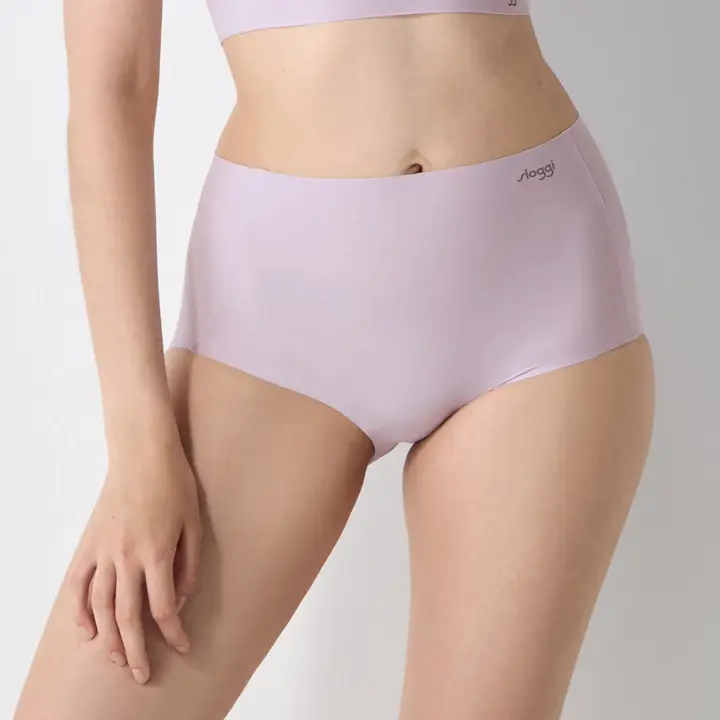 【WEB限定】綿混タイプ(スロギーG028)　マキシショーツ, パープル, model image number 0