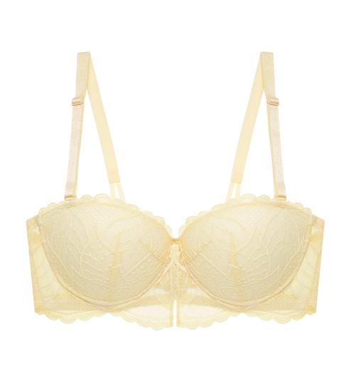 Triumph STYLE DOUBLE PUSH WIRED DETACHABLE BRA - Honey yellow - Wired