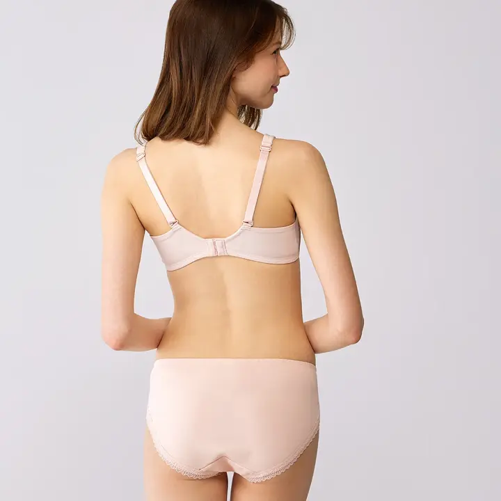 癒しのブラ631 ブラジャー, ピンク, model image number 3