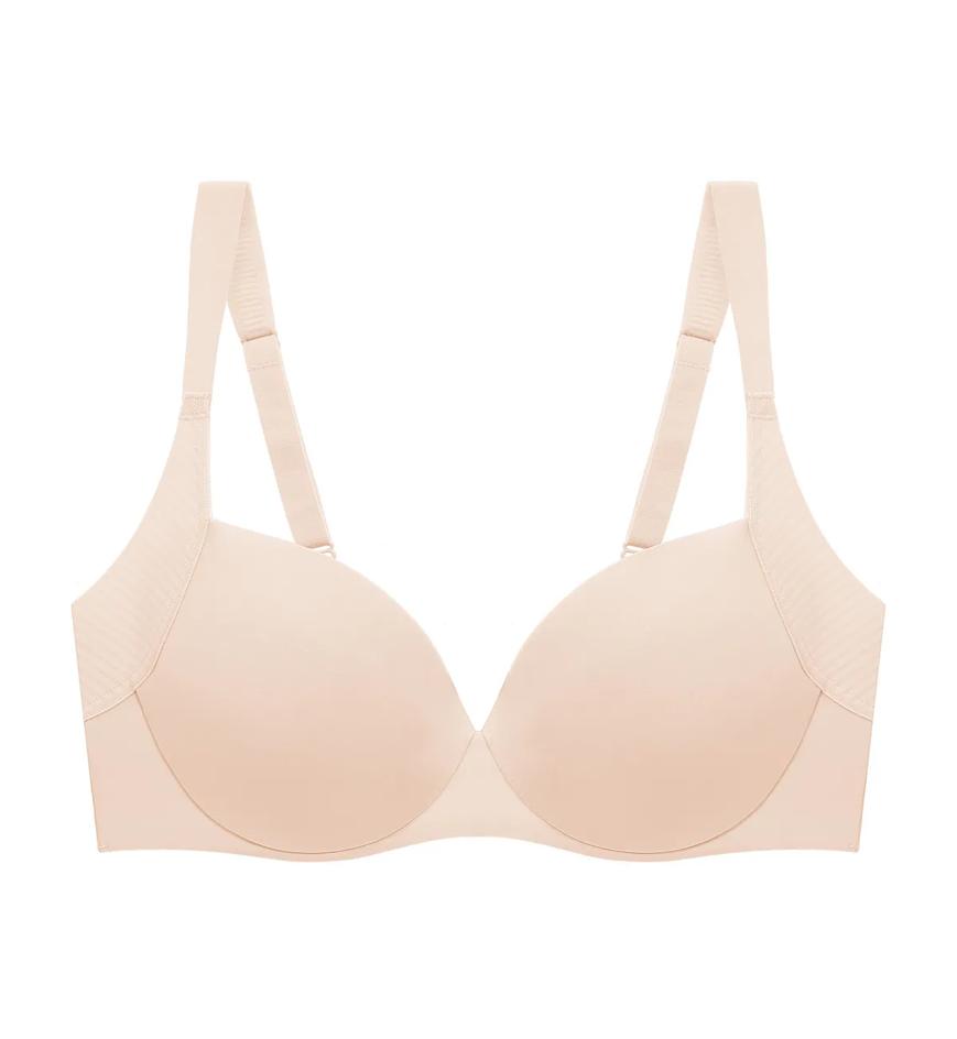 Body Make Up Illusion Curve Wired Half Cup Padded Bra in Nude