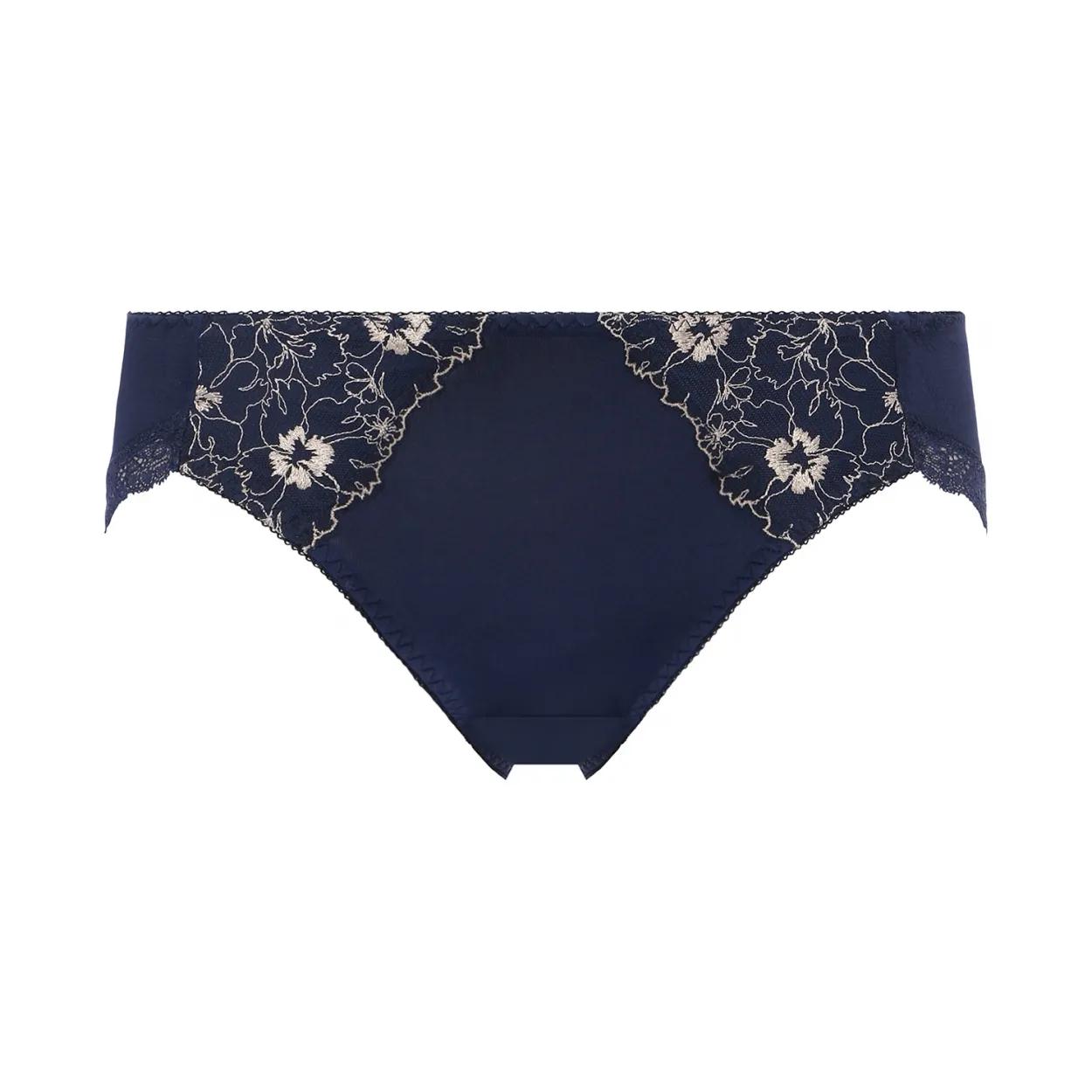 美胸フィットブラ アザレア レギュラーショーツ, ブルー, product image number 0