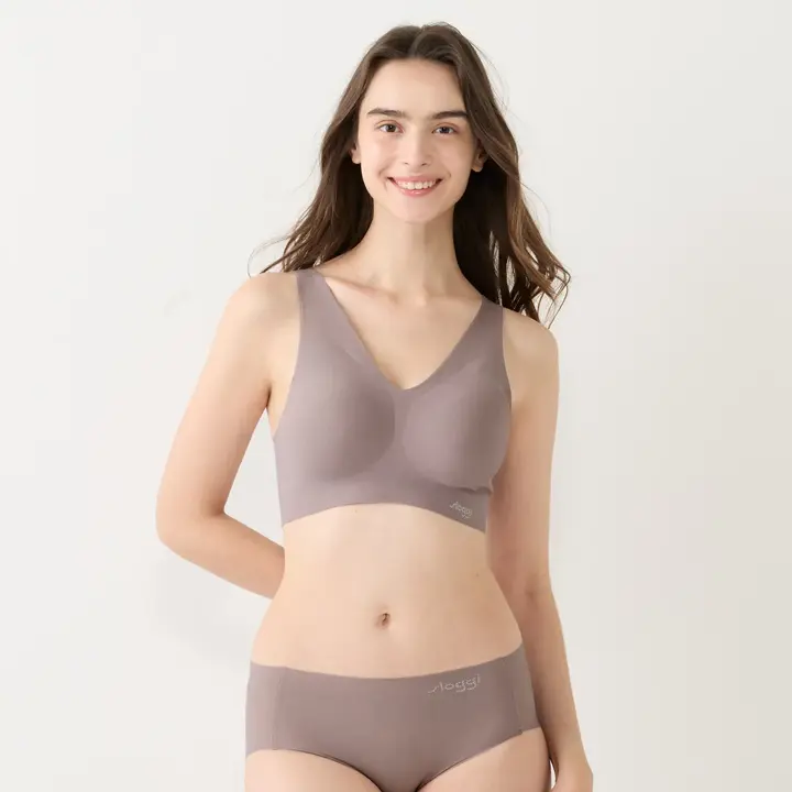 スロギー ゼロフィール(R) 綿混 ハーフトップ Vネック, , model image number 1