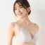 Daily AMOSTYLE 寄せブラ ブラ＆ショーツセット キューティーブロッサム, ホワイト, model image number 0