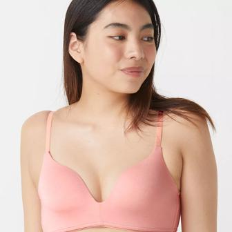 スロギー ワオ エンブレイス ノンワイヤーブラジャー HP【一部カラーSALE】, , model image number 4