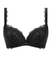 【SALE】天使のブラ(R) スリムライン552 ノンワイヤーブラジャー, ブラック, product image number 0