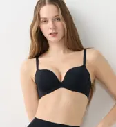 秘めわざ639 ブラジャー【一部カラーSALE】, ブラック, model image number 1